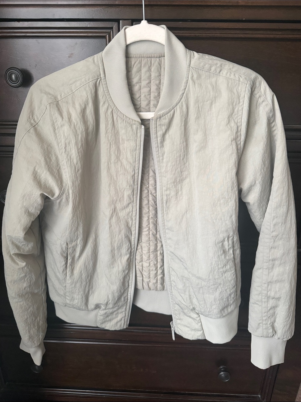 Lululemon reversible bomber jacket.